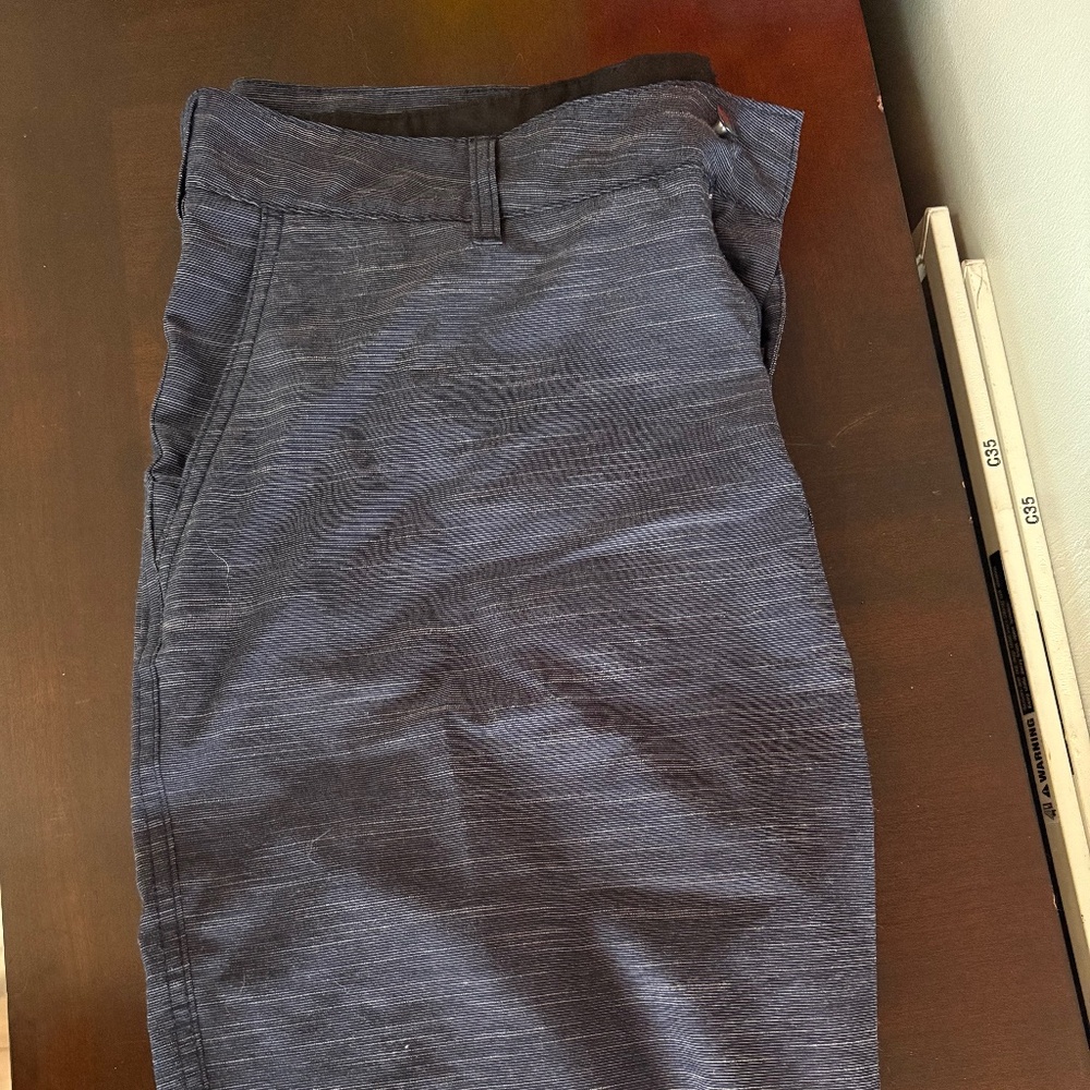 Navy blue "Trunks" brand hybrid shorts
